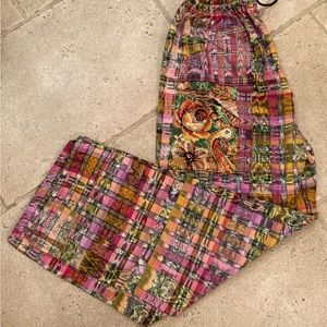 Guatemalan hand woven drawstring pants